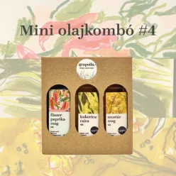   Mini olajkombó #4 (40 ml kukoricacsíra-olaj, 40 ml paprikamagolaj, 40 ml mustármagolaj)