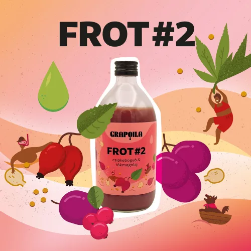 FROT #2 csipkebogyó & tökmagolaj 500 ml