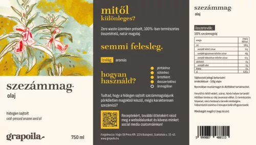 Sesame seed oil 750 ml