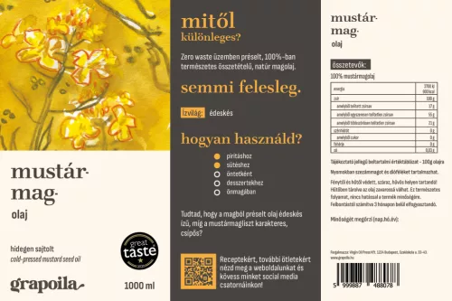 Mustard seed oil 1000 ml PET
