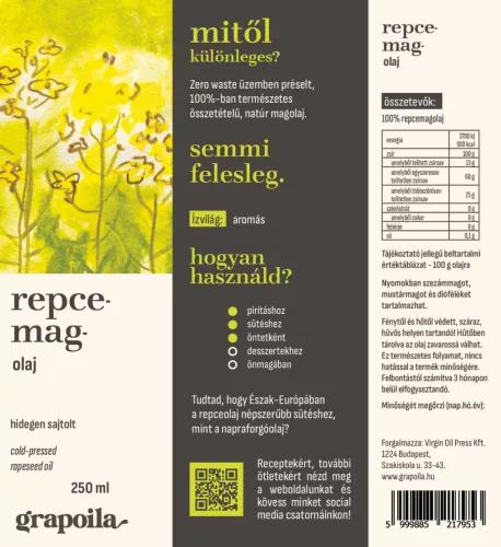 Rapeseed Oil 250 ml