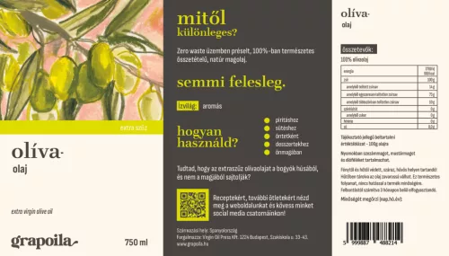 Olive oil extra virgin 750 ml