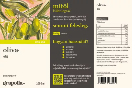 Olive oil extra virgin 1000 ml