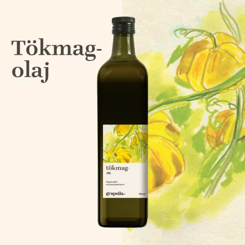 Pumpkin seed oil 750 ml from unshelled pumpkin seeds
