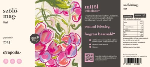 Vörös szőlőmagliszt 250 g