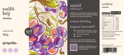 Vörös szőlőhéj őrlemény 250 g