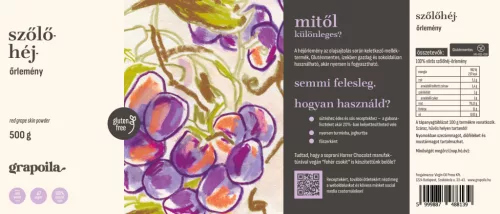 Ground red grape skin 500 g
