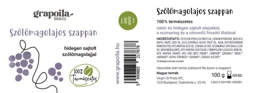 Grape seed oil soap 100 g