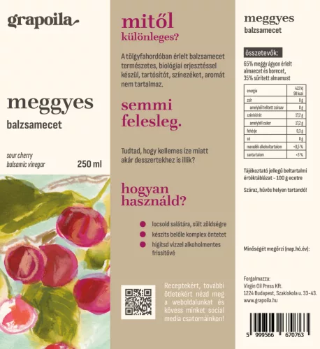 Balsamic vinegar with sour cherry