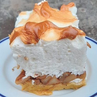 Hungarian Hazelnut Cream Bread Pudding