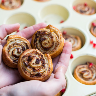Apple and Walnut Mini Rolls