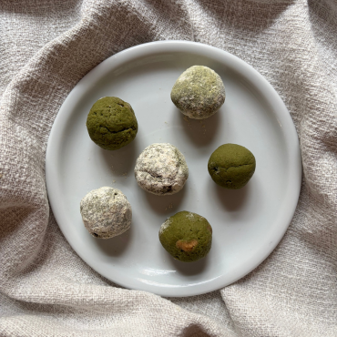 Matchás-krémes energiagolyó