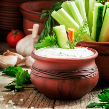 Spring Dip with Hemp Seed Cream