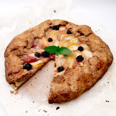 Peach Galette with Hazelnut Flour