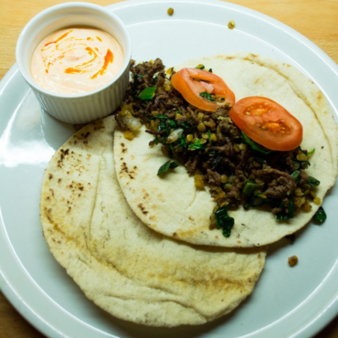African Spiced, Minced Meat Pita Breads