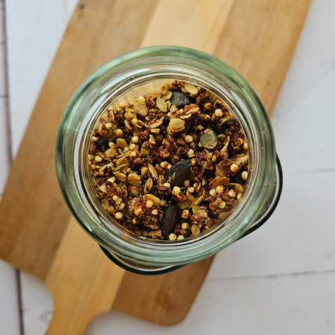 Tökös házi granola