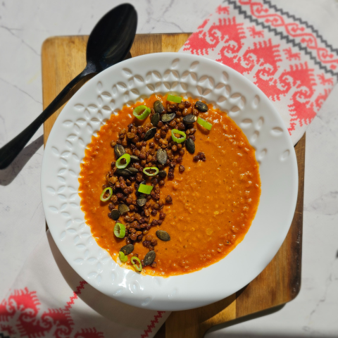 Vöröslencse főzelék